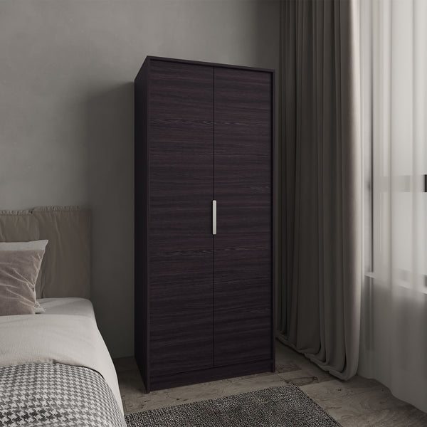 Wenden Armoire Double Doors,Hanging Rod, And Interior Shleves, Wardrobe