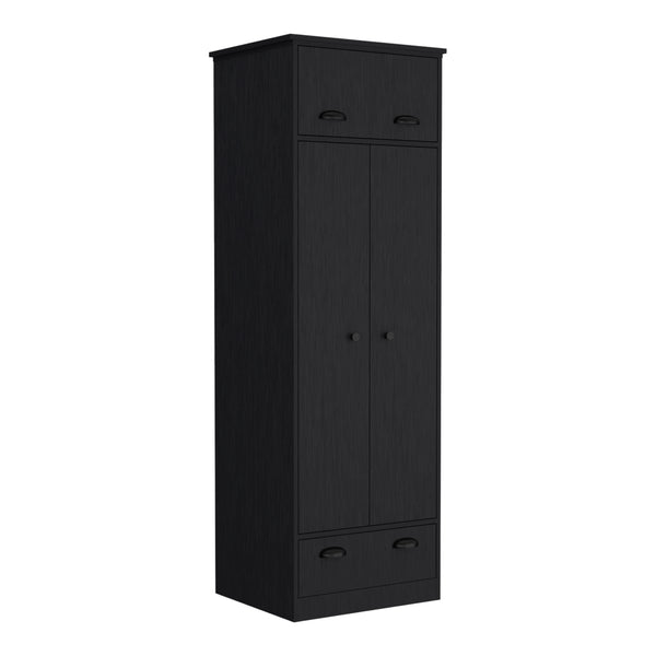 Falkland Armoire with 1 Drawer and 1 Hinged Drawer with Handles