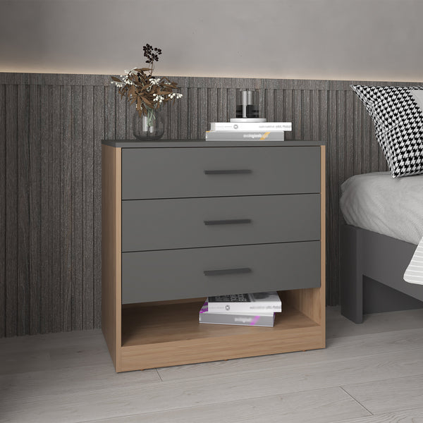 Alder 27" High Dresser with Three Drawers