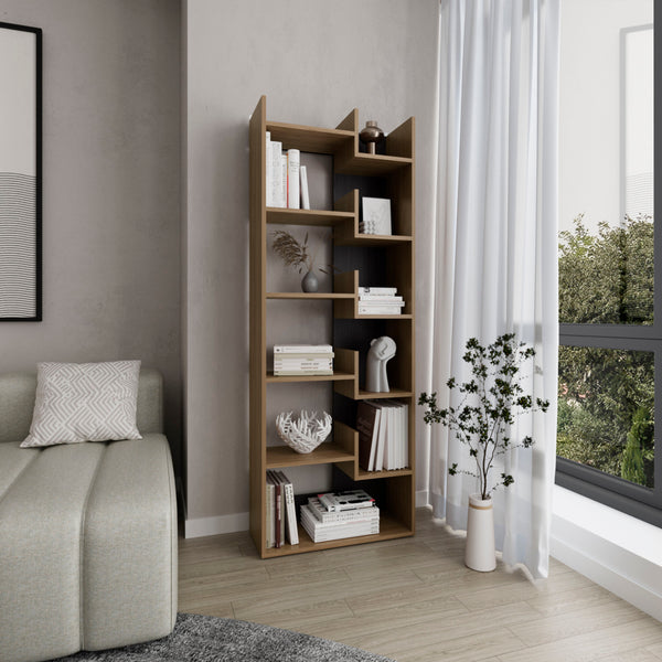 Bookcase Clover with Eleven Shelves