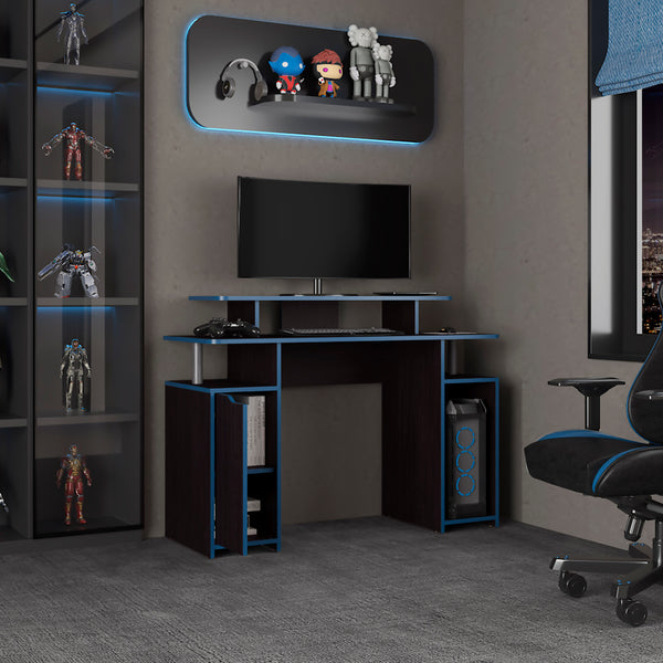 Keria Gamer Desk, with CPU stand and Open Shelves