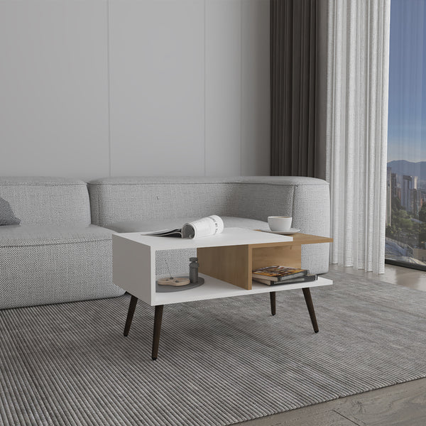 Aranjuez 29" Wide Coffee Table with Three Shelves, Rectangular, Living Room