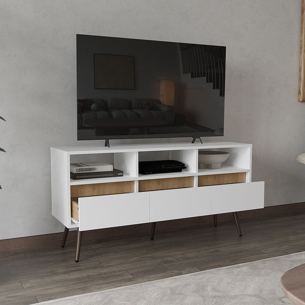 Aranjuez 47" Wide Tv Stand with Three Drawers, Three Open Shelves,  Living Room, Tv Room