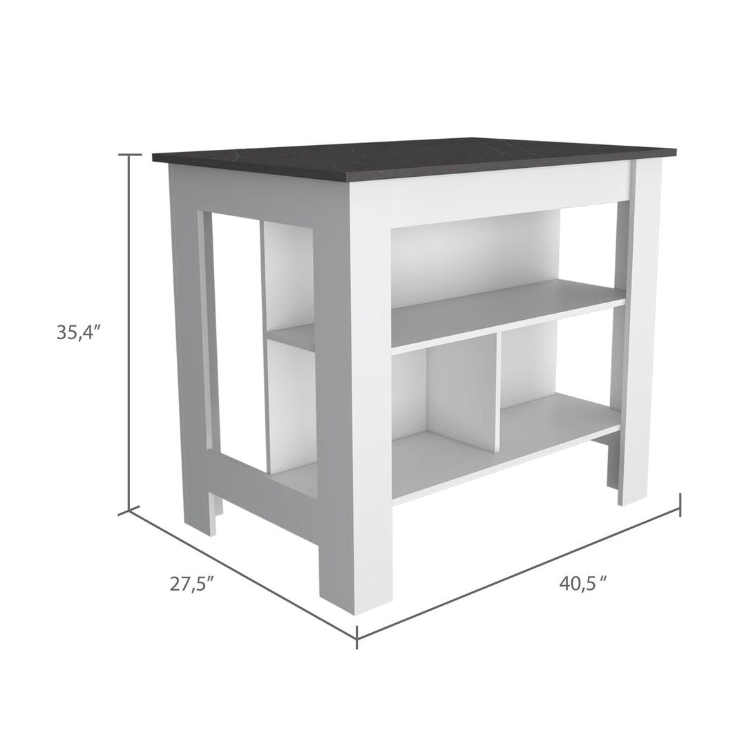 Brooklyn Kitchen Island FM White