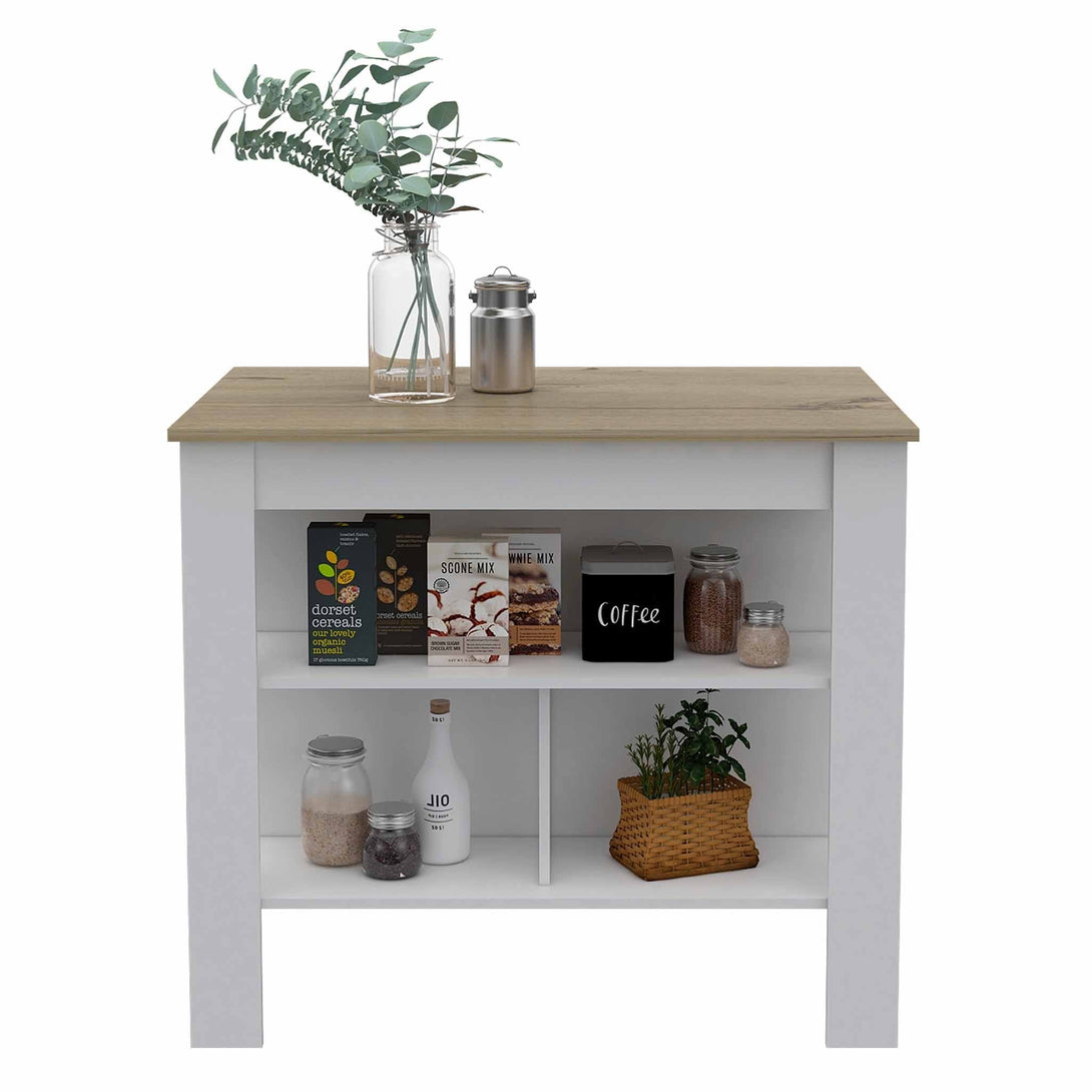 Brooklyn Kitchen Island FM White