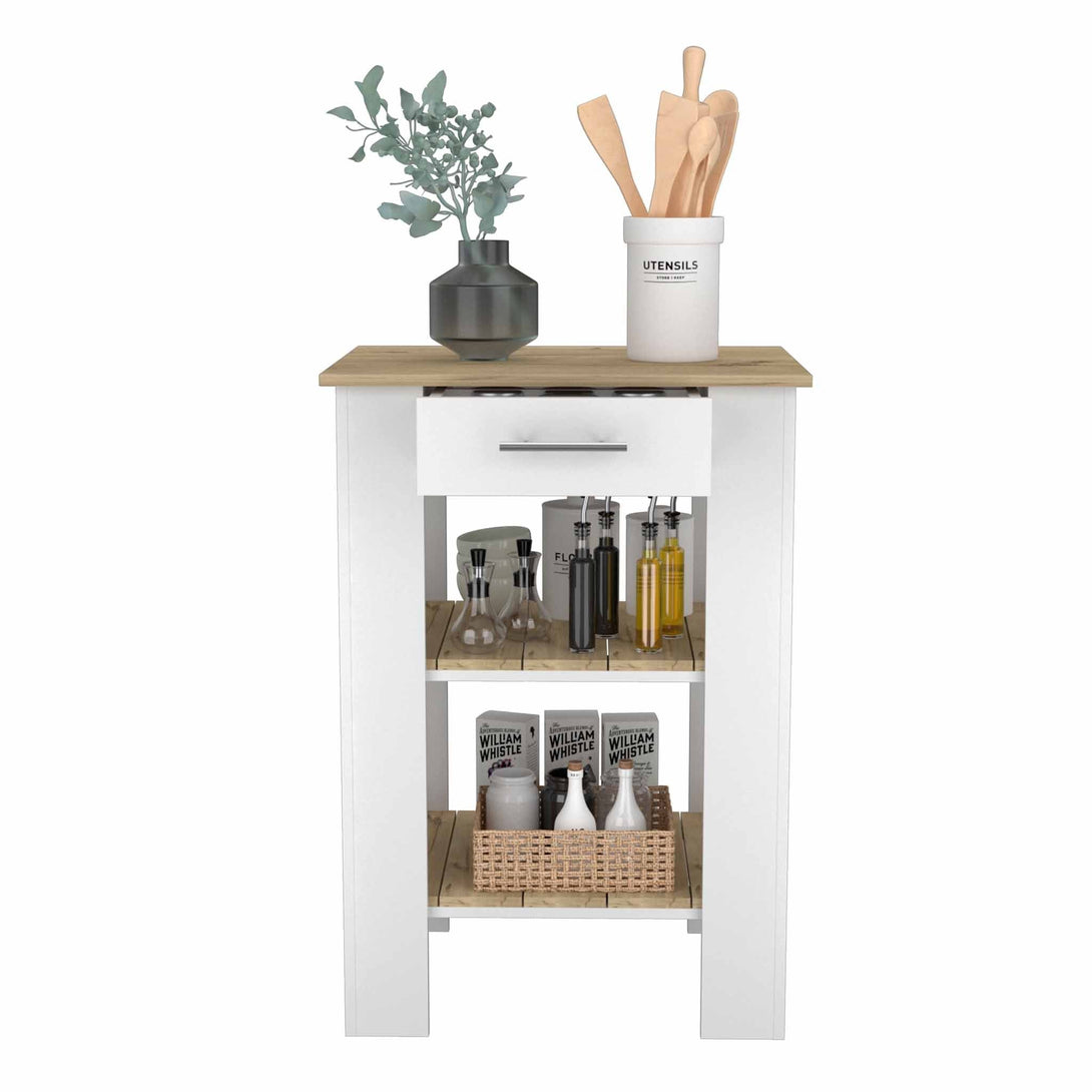 Brooklyn Kitchen Island FM White