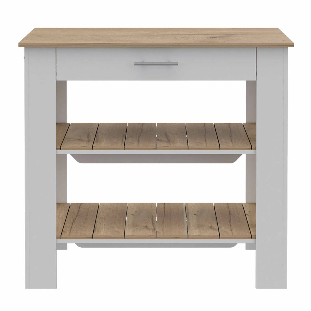 Kitchen Island FM White-Light Oak