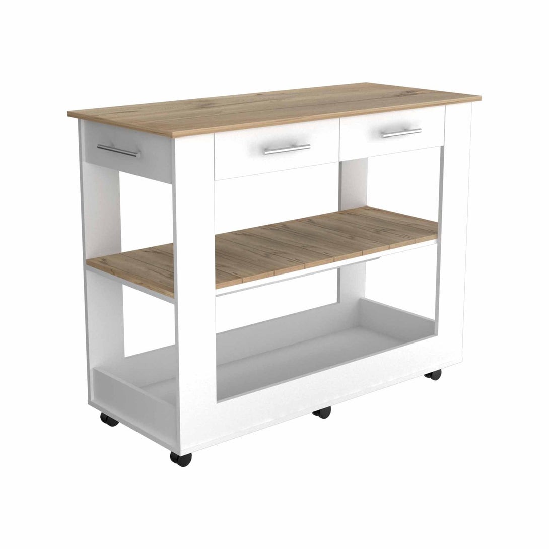 FM White Brooklyn Kitchen Island