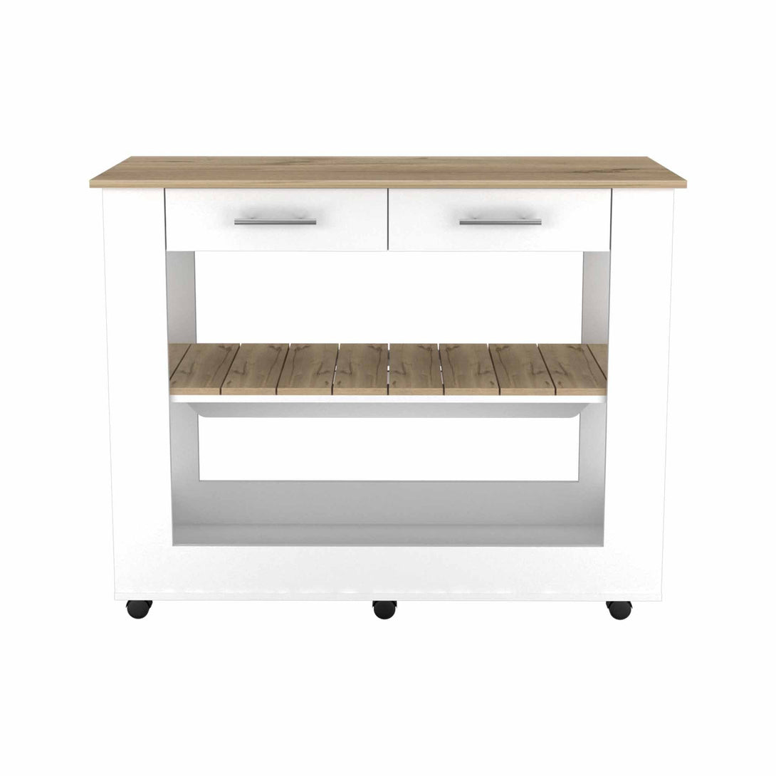 Brooklyn Kitchen Island FM White