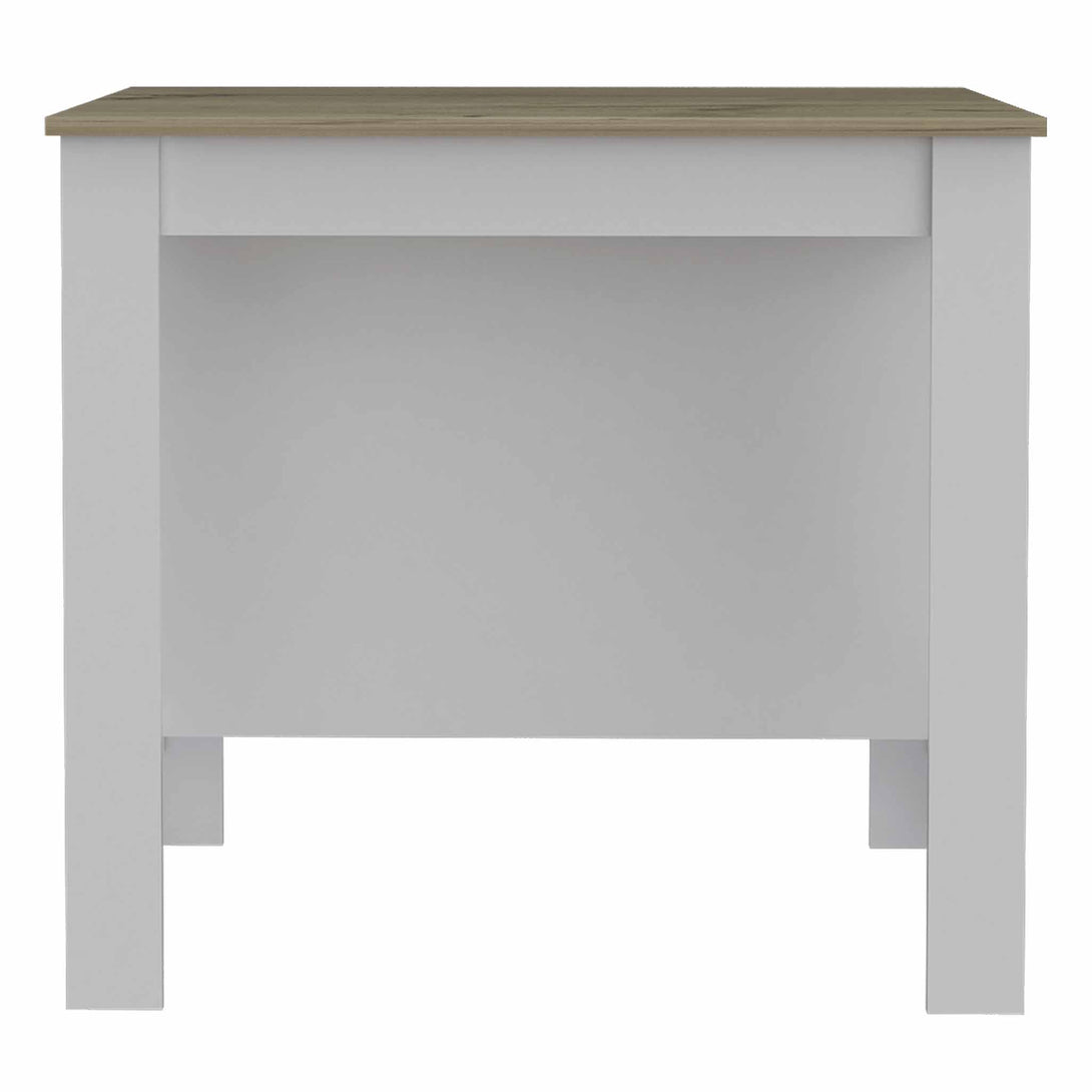 White Light Oak Kitchen Island FM