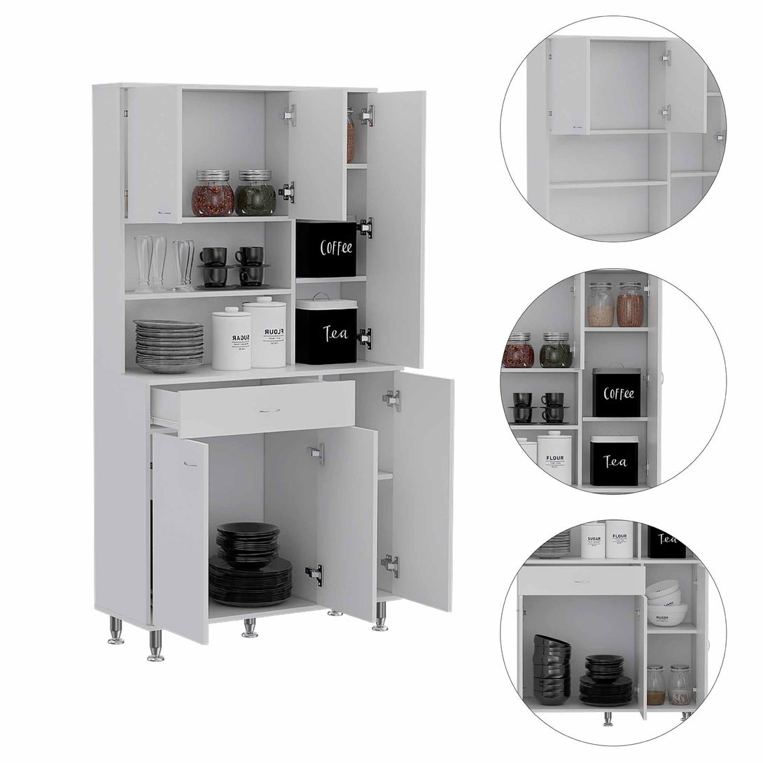 White Venice Pantry Cabinet FM