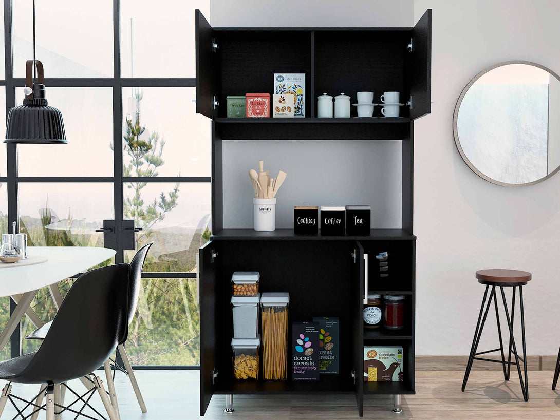 FM Black Colorado Pantry Cabinet