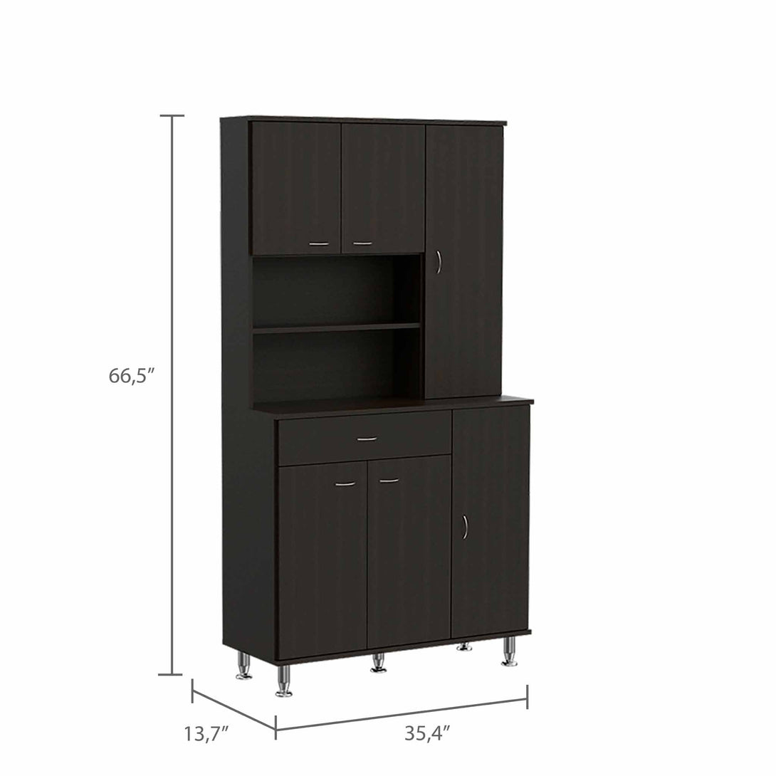 FM Black Venice Pantry Cabinet