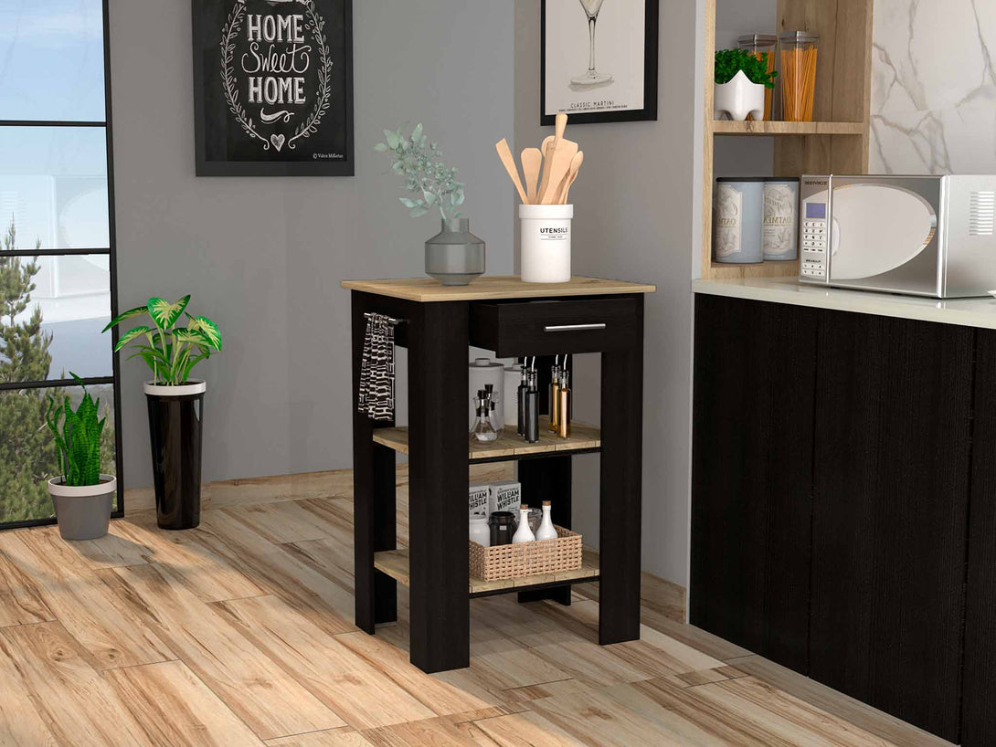 Black Brooklyn Kitchen Island FM