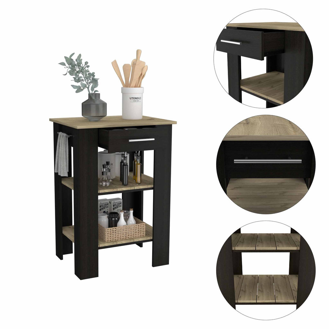 Brooklyn Kitchen Island FM Black