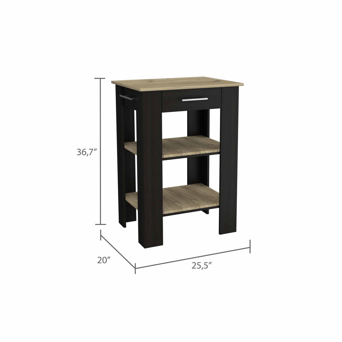 FM Black Brooklyn Kitchen Island