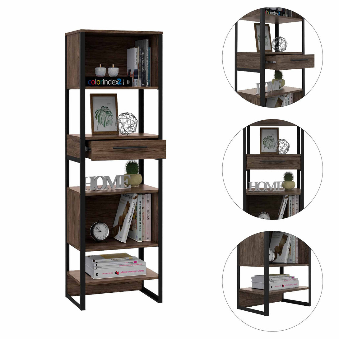 Manhattan Bookcase FM Cognac