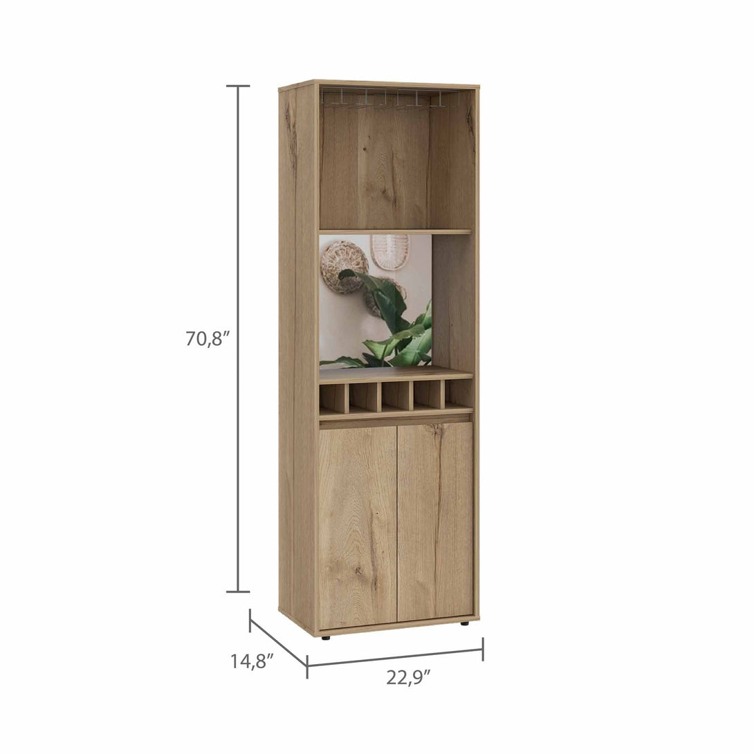 Redding Bar Cabinet FM Light Oak