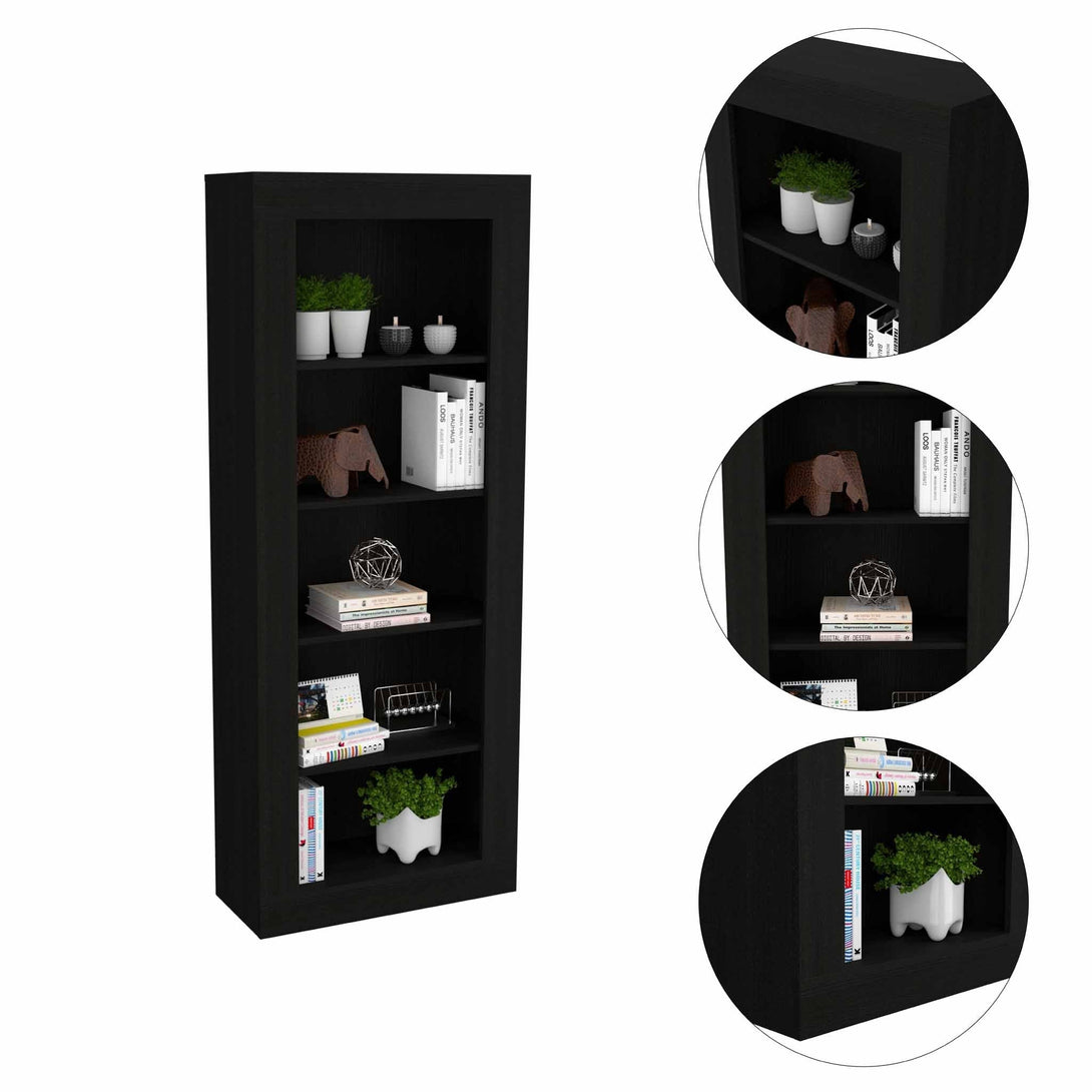 Black Wengue Melbourne Bookcase FM