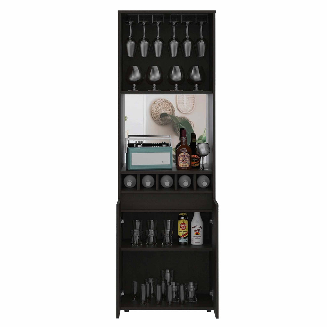 FM Black Wengue Redding Bar Cabinet