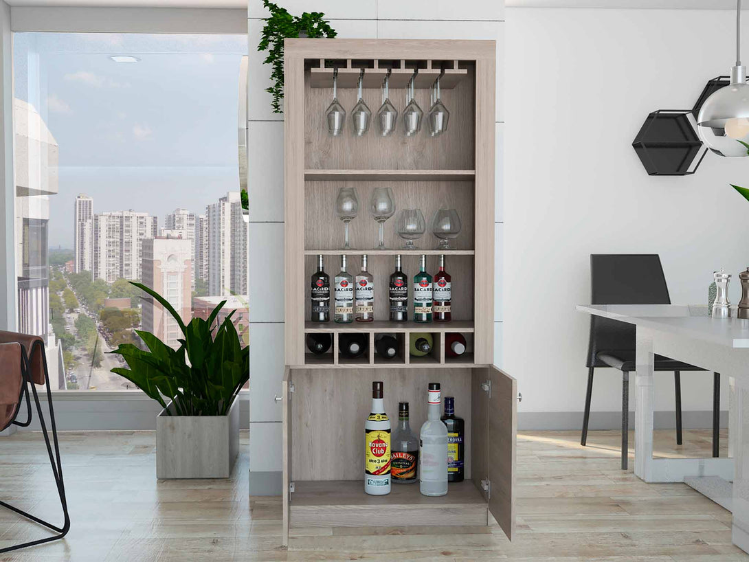 Light Gray New York Bar Cabinet FM