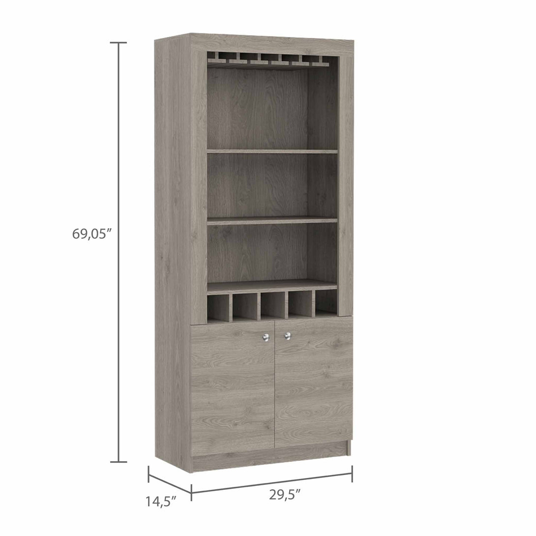 FM Light Gray New York Bar Cabinet