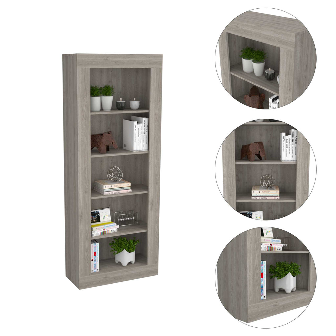 FM Light Gray Melbourne Bookcase