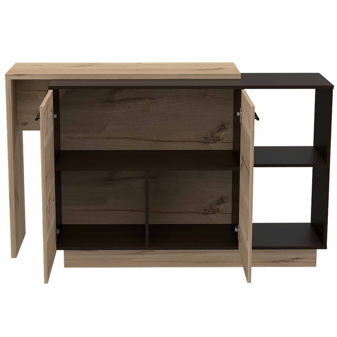 Kitchen Island FM Black-Light Oak