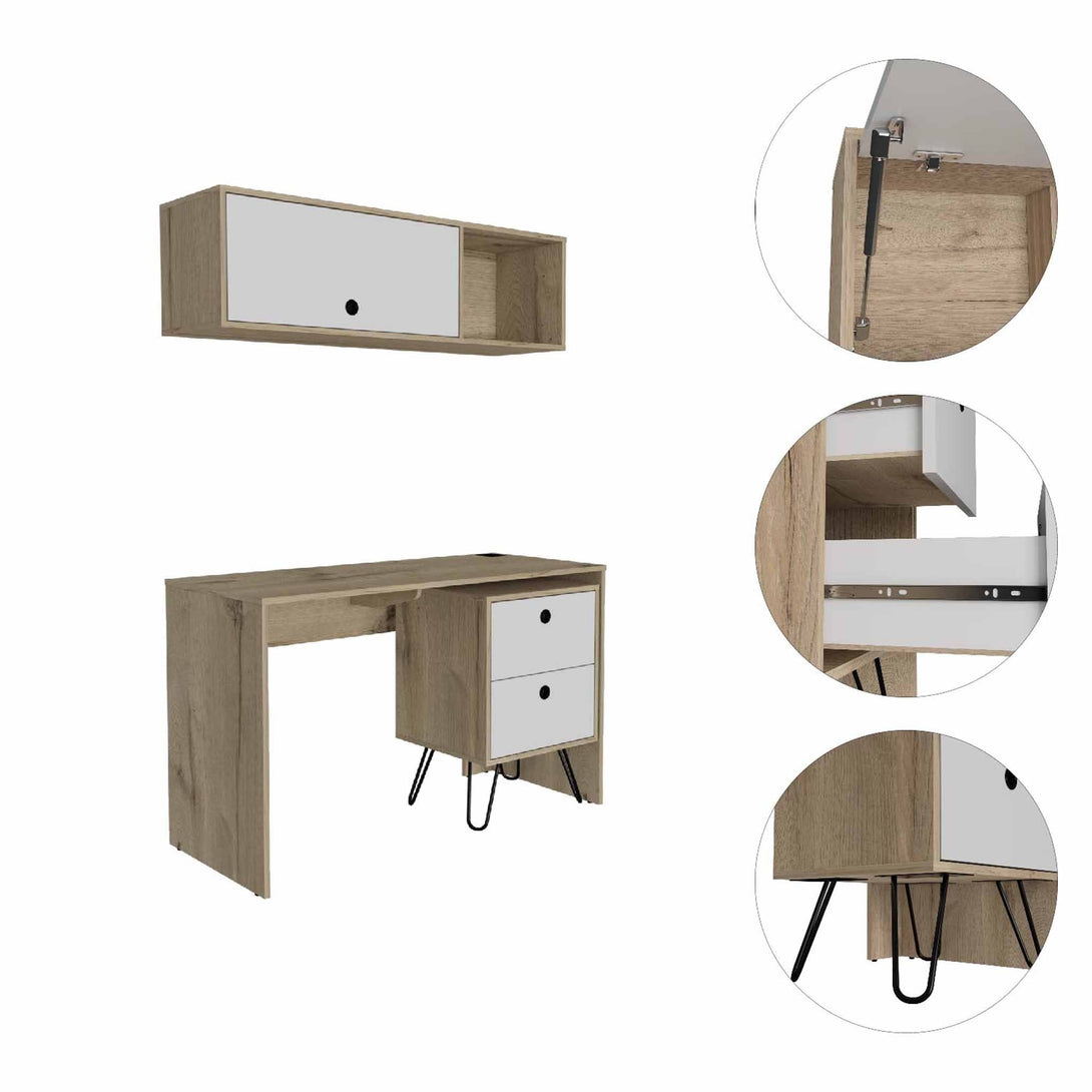 Office Set FM Light Oak