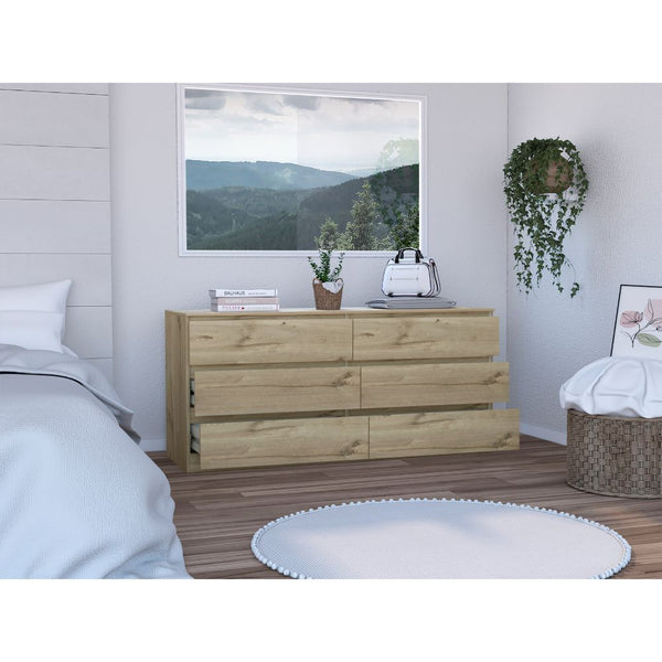 ASTERIA 6 DRAWER DOUBLE DRESSER