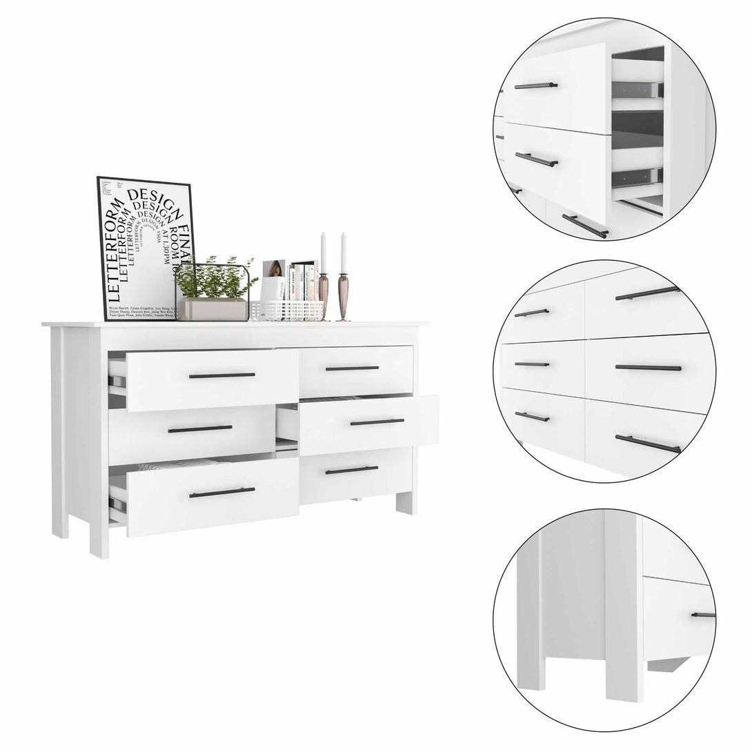 White Luxor Dresser FM