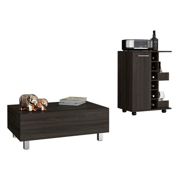 Landers 2 Piece Living Room Set, Espresso