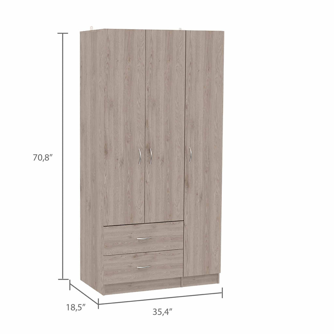 FM Light Gray Eureka Armoire