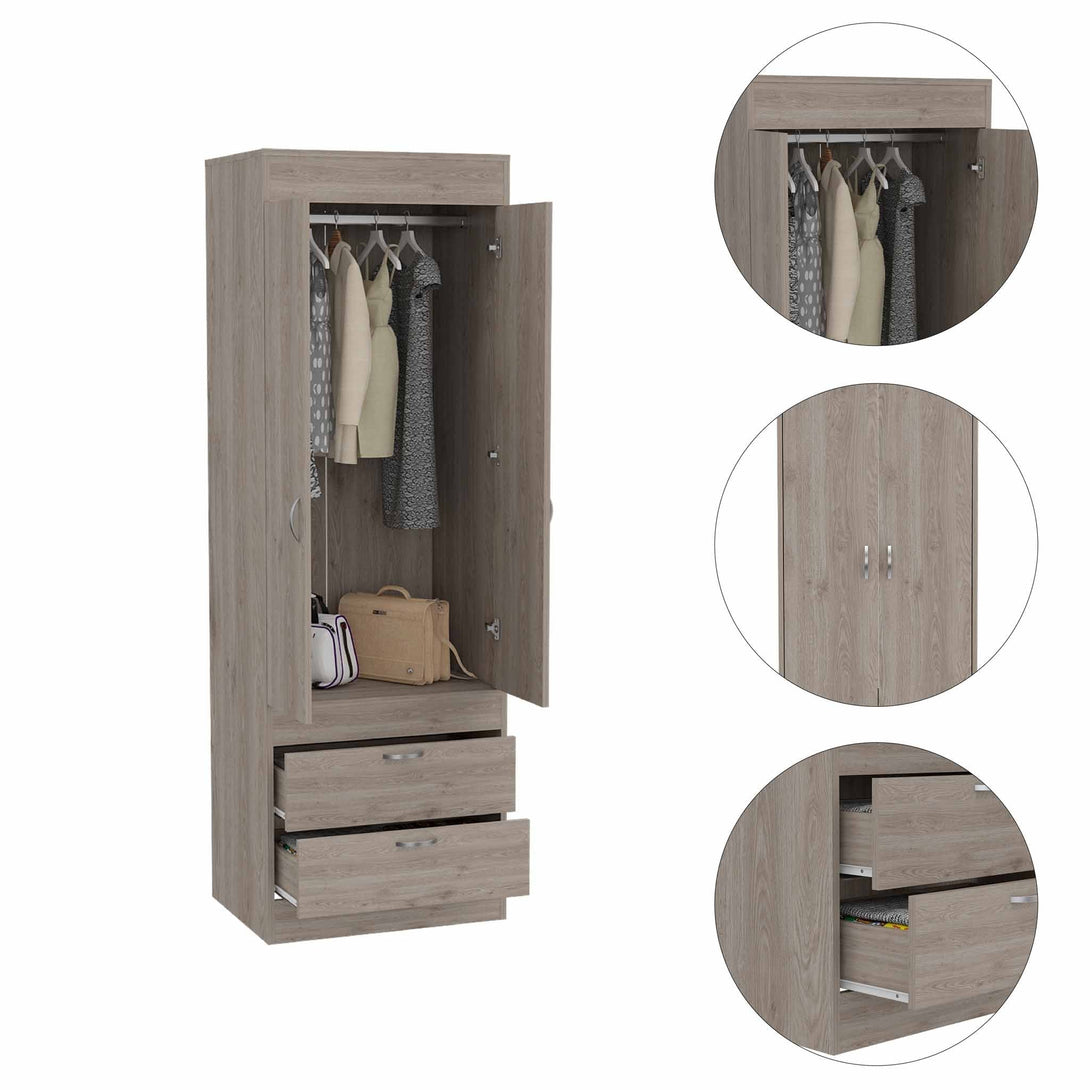 Alabama Armoire Light Gray FM