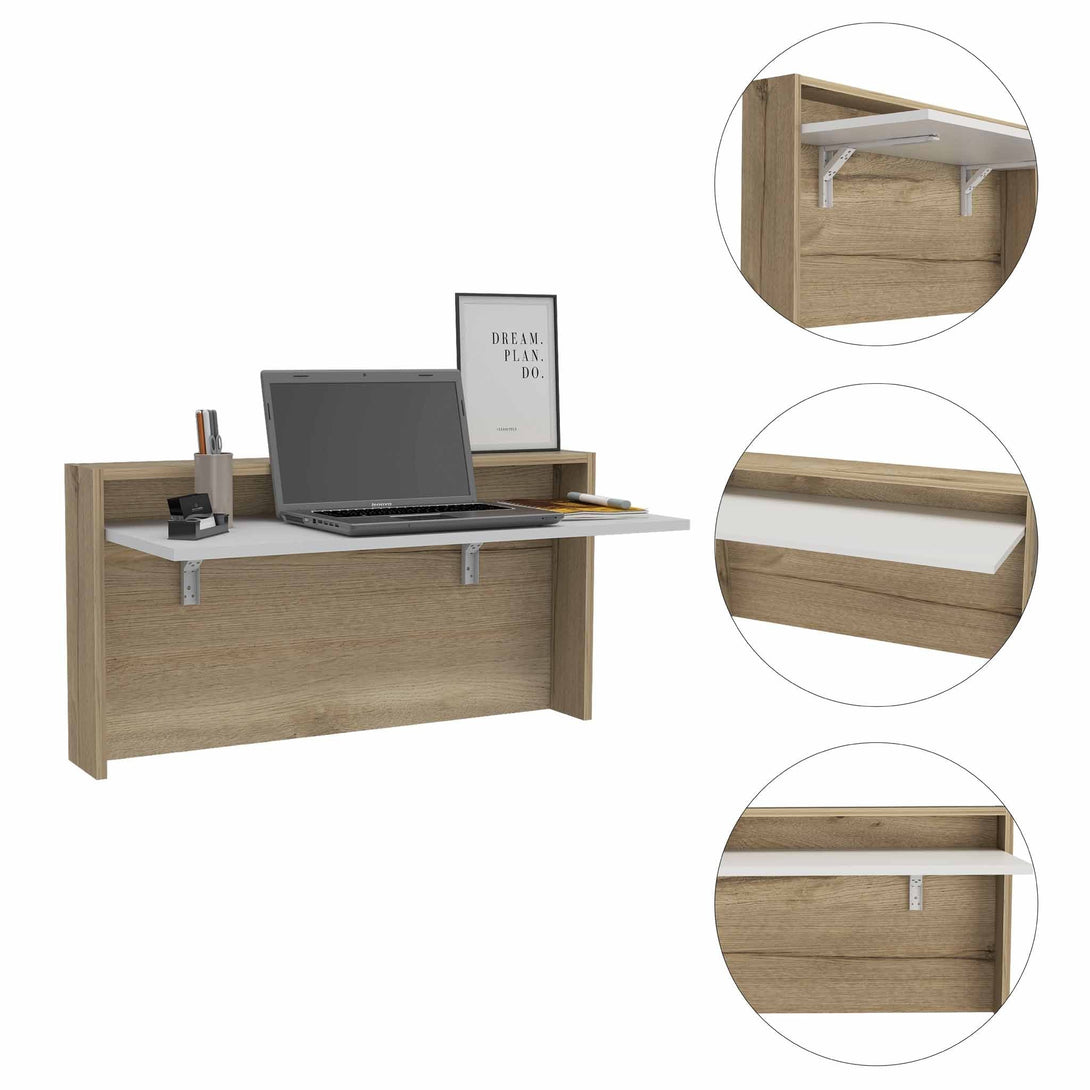 Floating Desk FM Light Oak