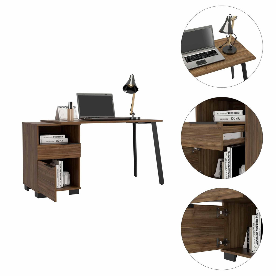 Petra Desk FM Mahogany