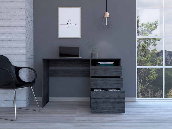 Gray Oak Computer Desk FM