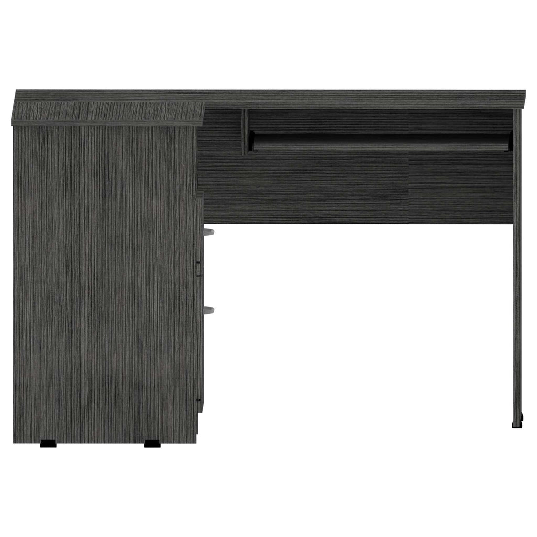 Gray Oak L Shaped Desk FM