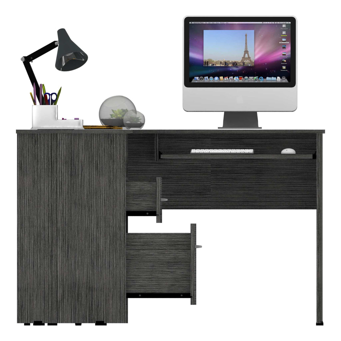 L Shaped Desk FM Gray Oak