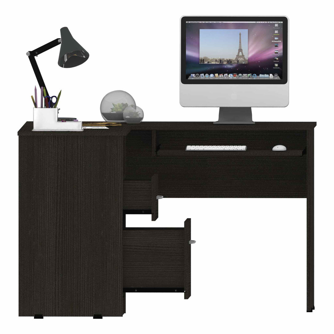 Black Wengue L Shaped Desk FM