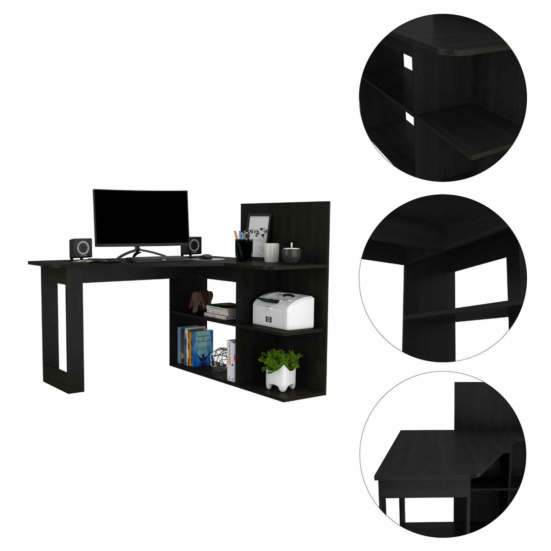 Fresno Desk FM Black Wengue