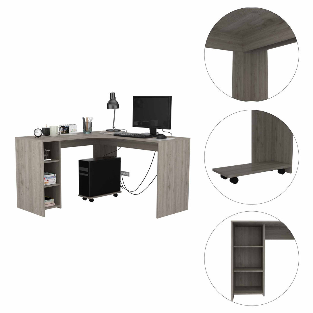 Light Gray Panama Desk FM