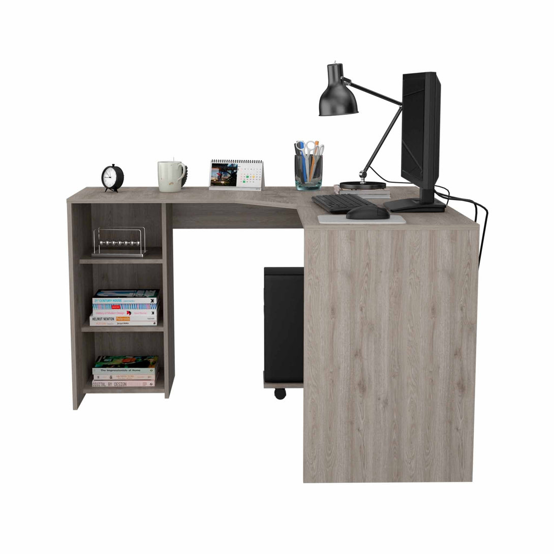 FM Light Gray Panama Desk