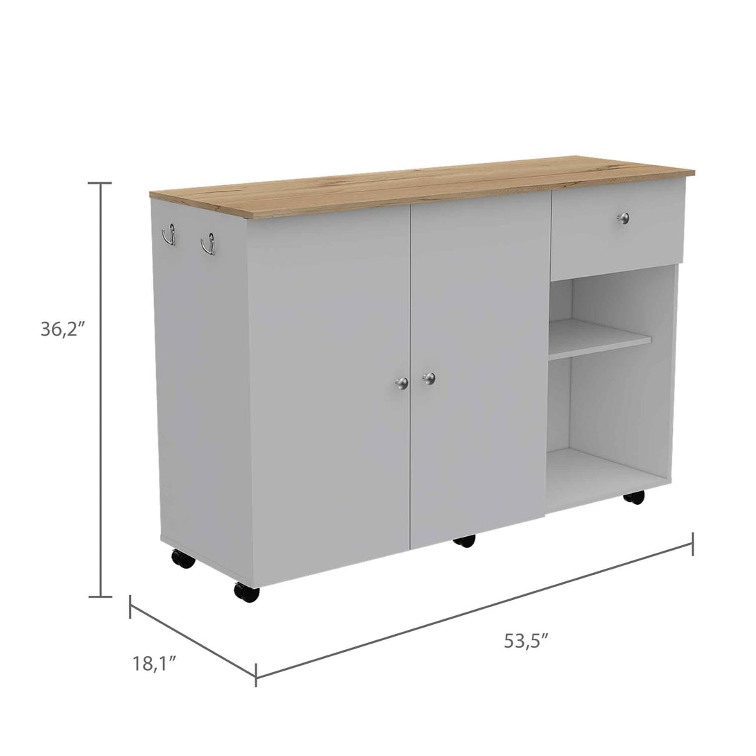 White Chico Kitchen Island FM