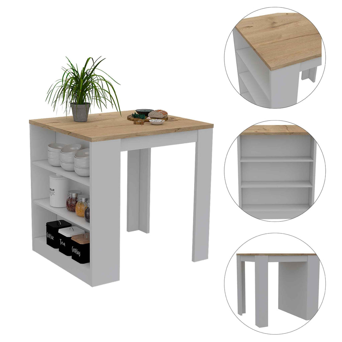 Alameda Kitchen Island FM White