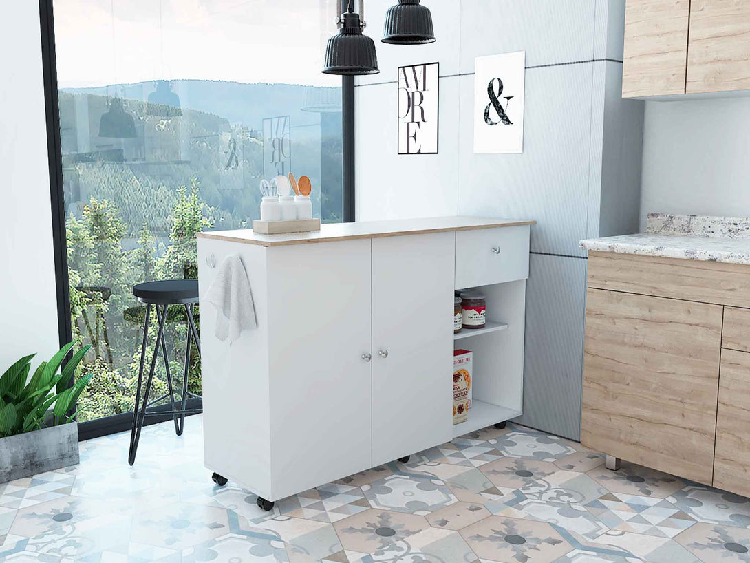 Chico Kitchen Island FM White