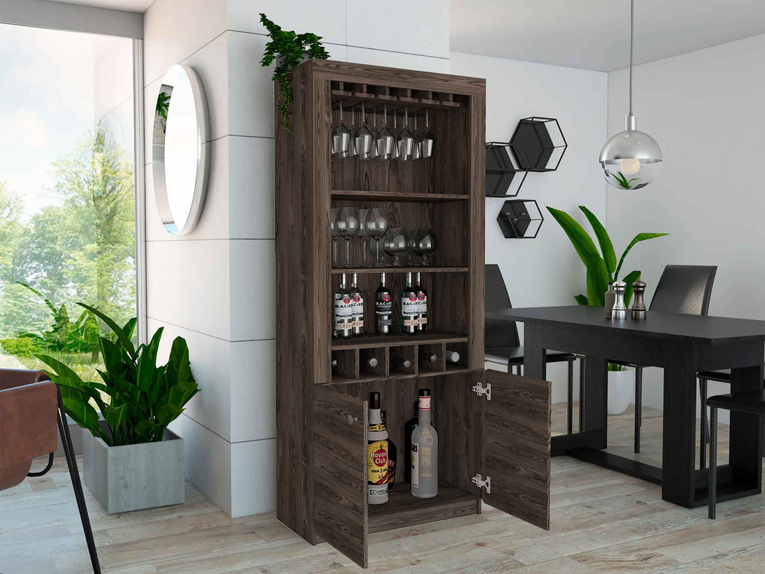 Dark Walnut New York Bar Cabinet FM