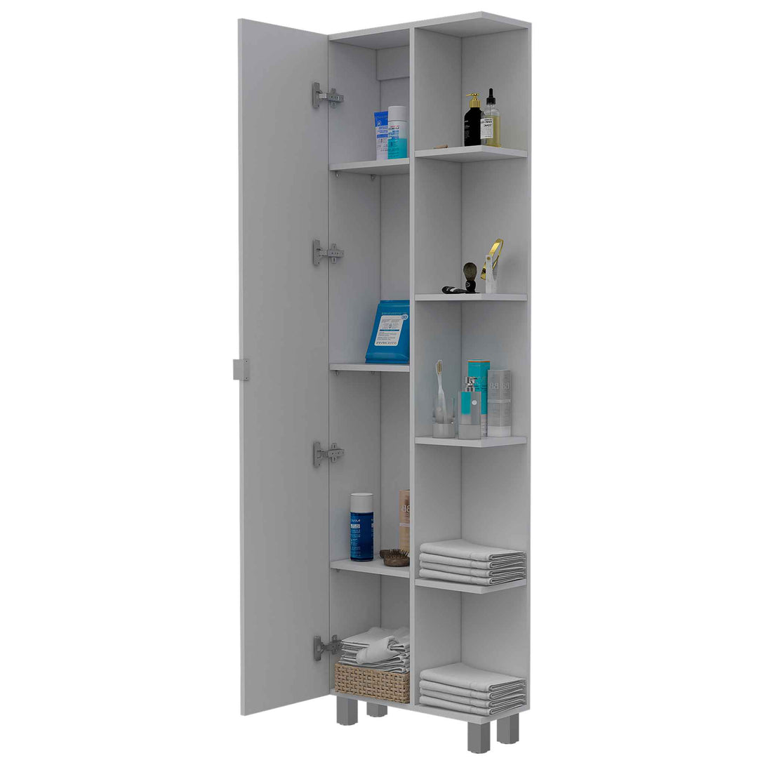 FM White Corner Cabinet