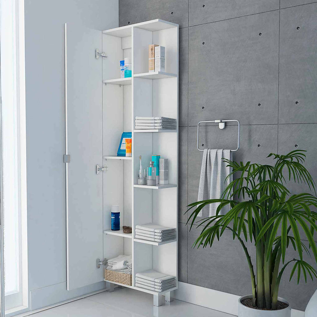 FM White Linen Cabinet