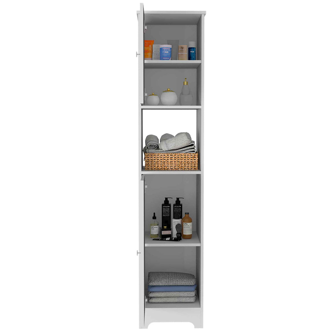 FM White Charlotte Linen Cabinet